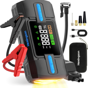 Hemingson 3000A car jump starter with 160PSI air compressor